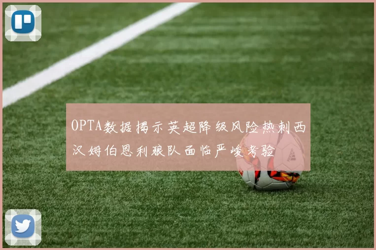 OPTA数据揭示英超降级风险热刺西汉姆伯恩利狼队面临严峻考验